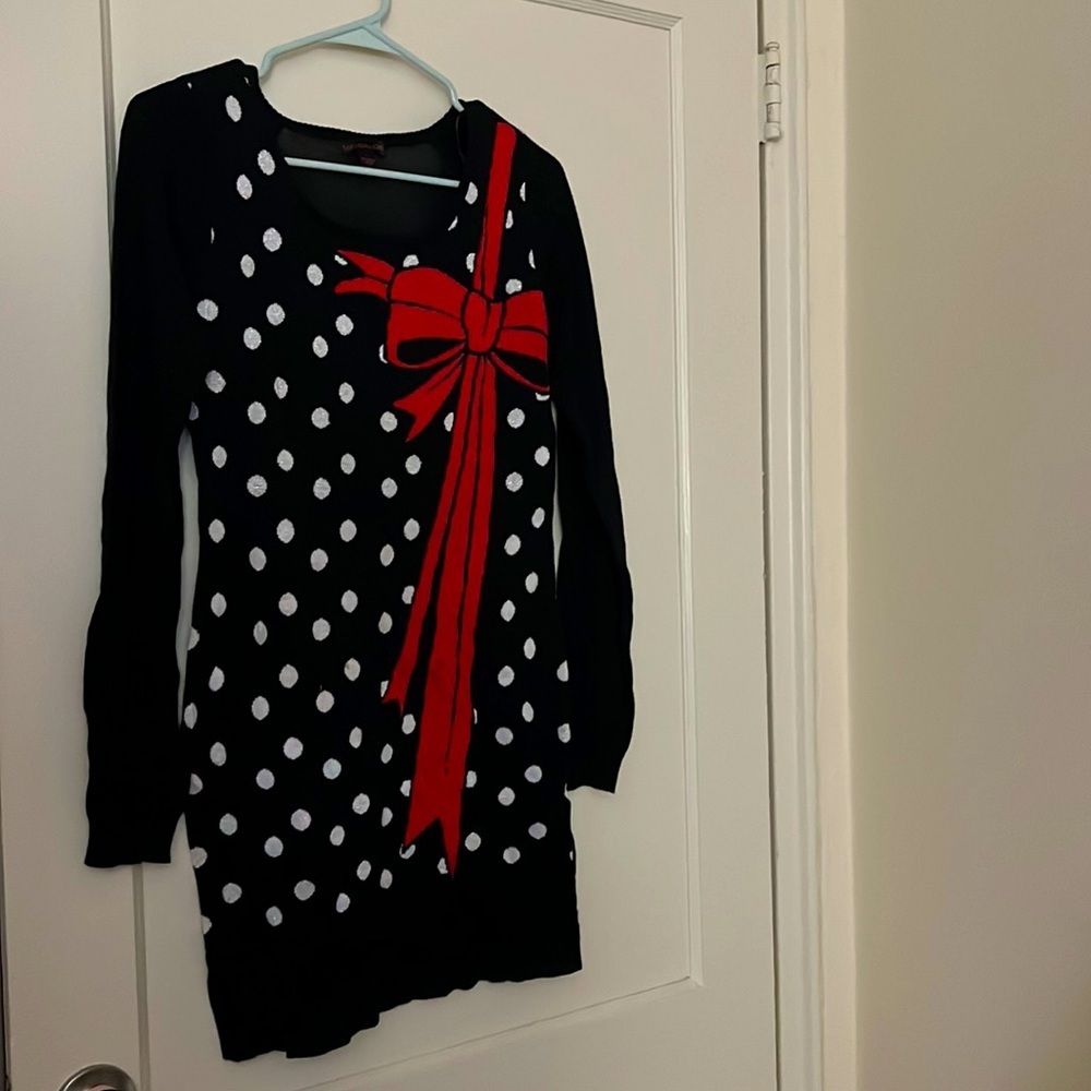 material girl sweater dress size:  L